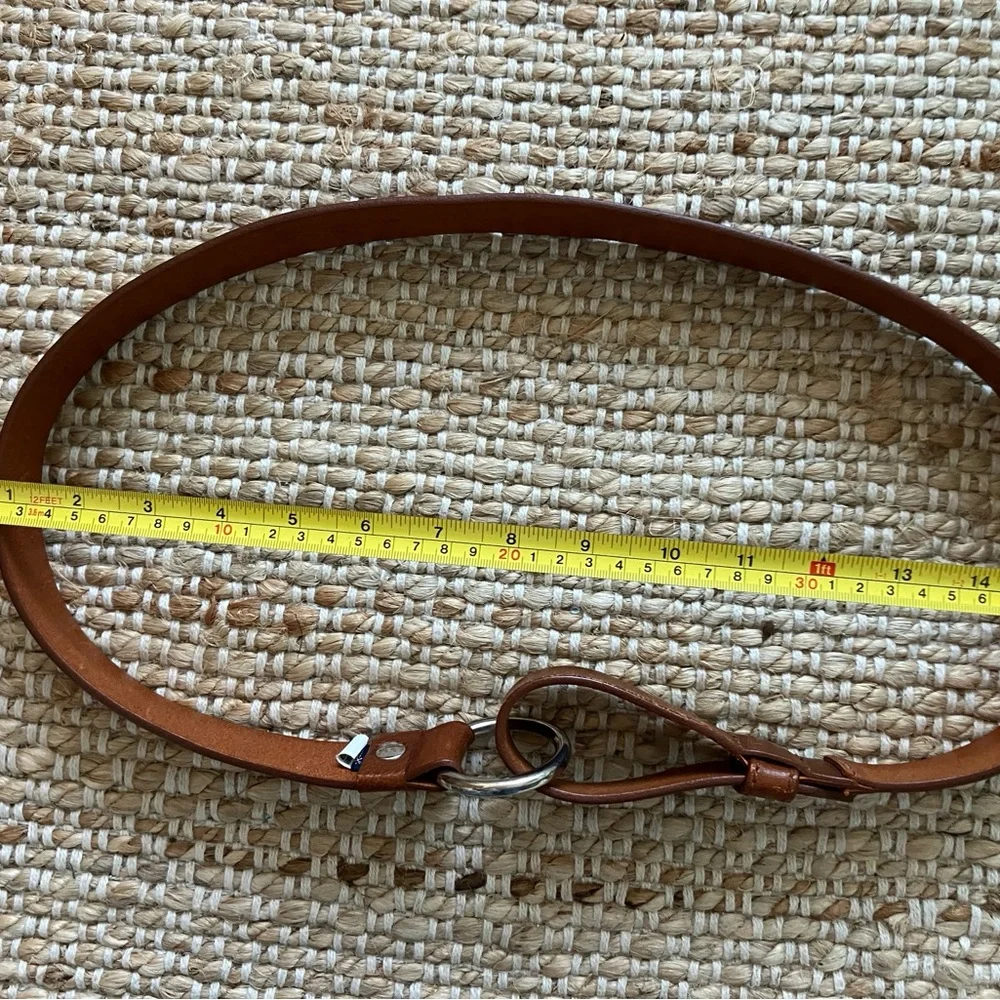 Classic Brown Leather O-Ring Belt